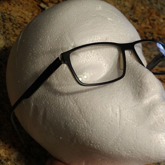 Morel Eyeglasses FRAMES ONLY mod. Lightec 7682L Black Silver Rectangular France - Picture 3 of 11